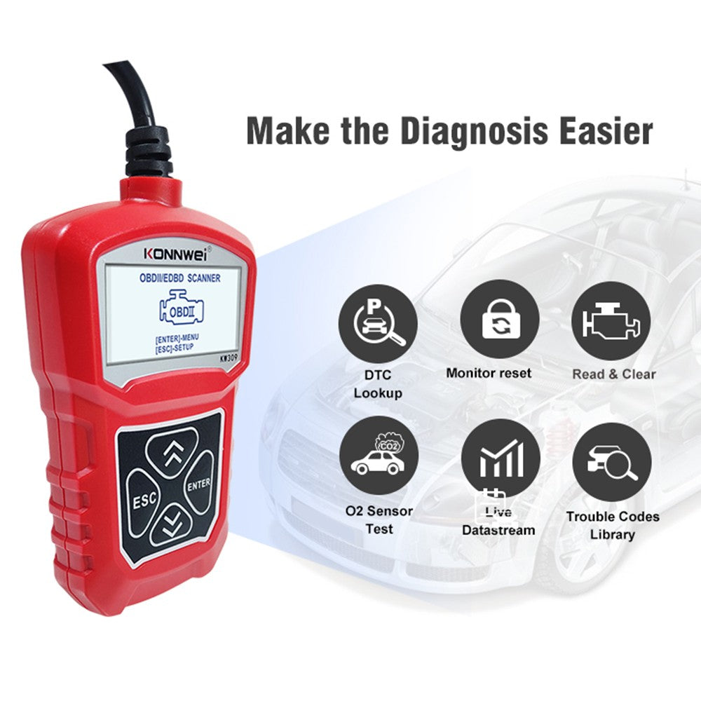 Portable Car Diagnostic Scanner Obd2 Scanner Car Code Reader