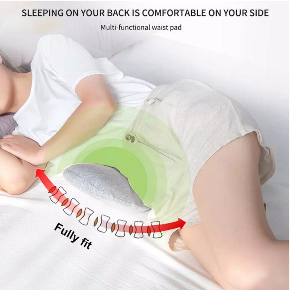 2 X Comfort Memory Foam Lumbar Cushion Back Support Pillow Back Rest for Bed Sleeping Car