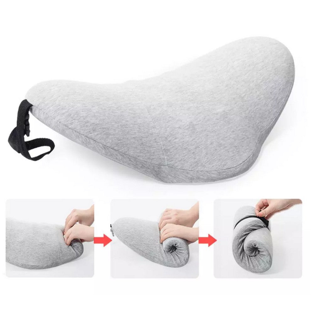 2 X Comfort Memory Foam Lumbar Cushion Back Support Pillow Back Rest for Bed Sleeping Car