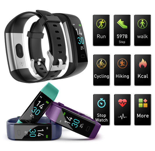 S5 Activity Tracker Smart Watch IP68 Waterproof Fitness Tracker with Heart Rate Monitor Sleep Monitor Step Counter