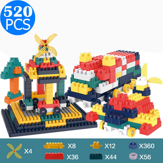 520PCS Kids Building Bricks Blocks Toys