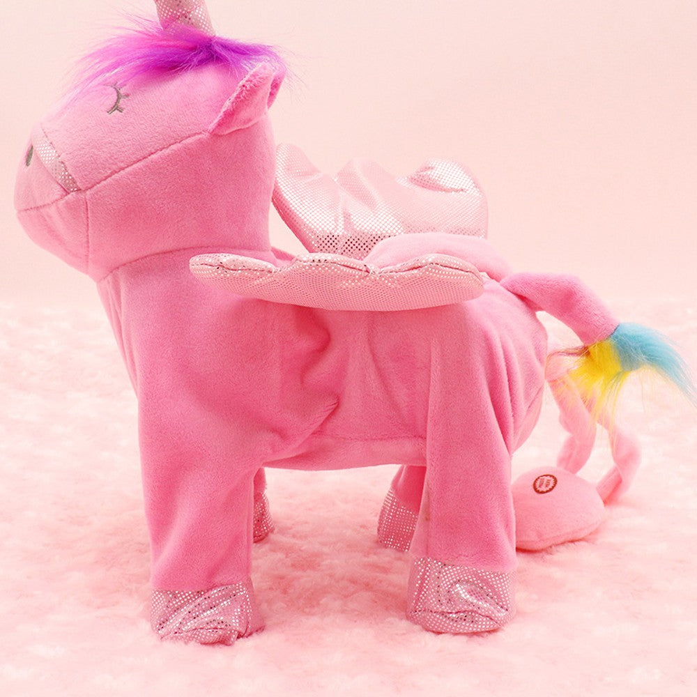 Smiling Walking Hip Shaking Unicorn Toy for Kids