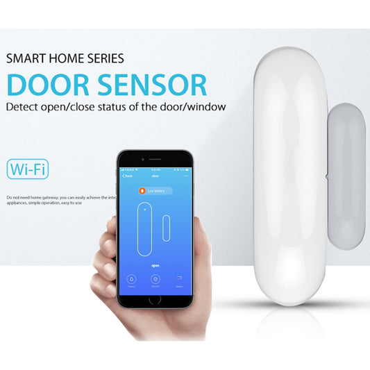 2.4G Hz Smart WiFi Contact Open and Close Door Window Sensor Supports Intelligent Voice Control such as Alexa Google Assistant