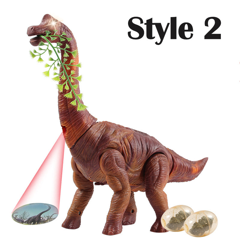 Walking Dinosaur Toy with Automatically Laying Egges Function and Projector Kids Toys