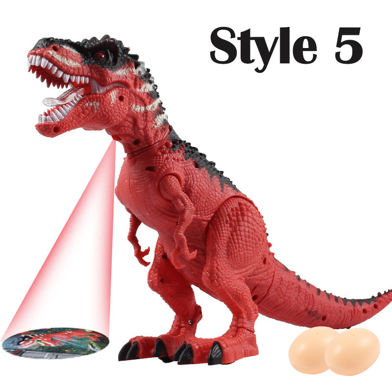 Walking Dinosaur Toy with Automatically Laying Egges Function and Projector Kids Toys