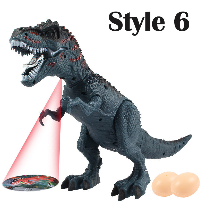 Walking Dinosaur Toy with Automatically Laying Egges Function and Projector Kids Toys