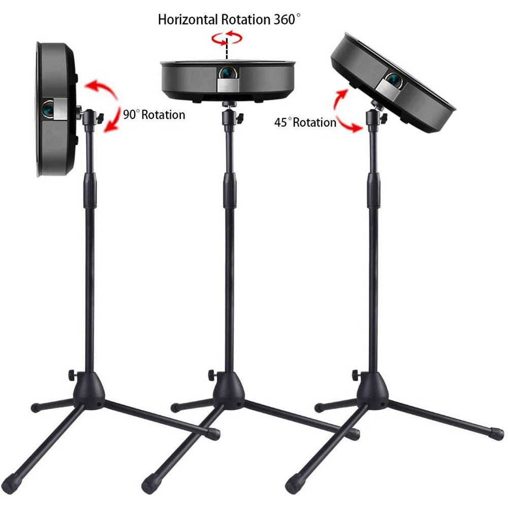 Adjustable Projector Tripod Stand Floor Stand Holder with 360 Degree Swivel Ball Head for Projector