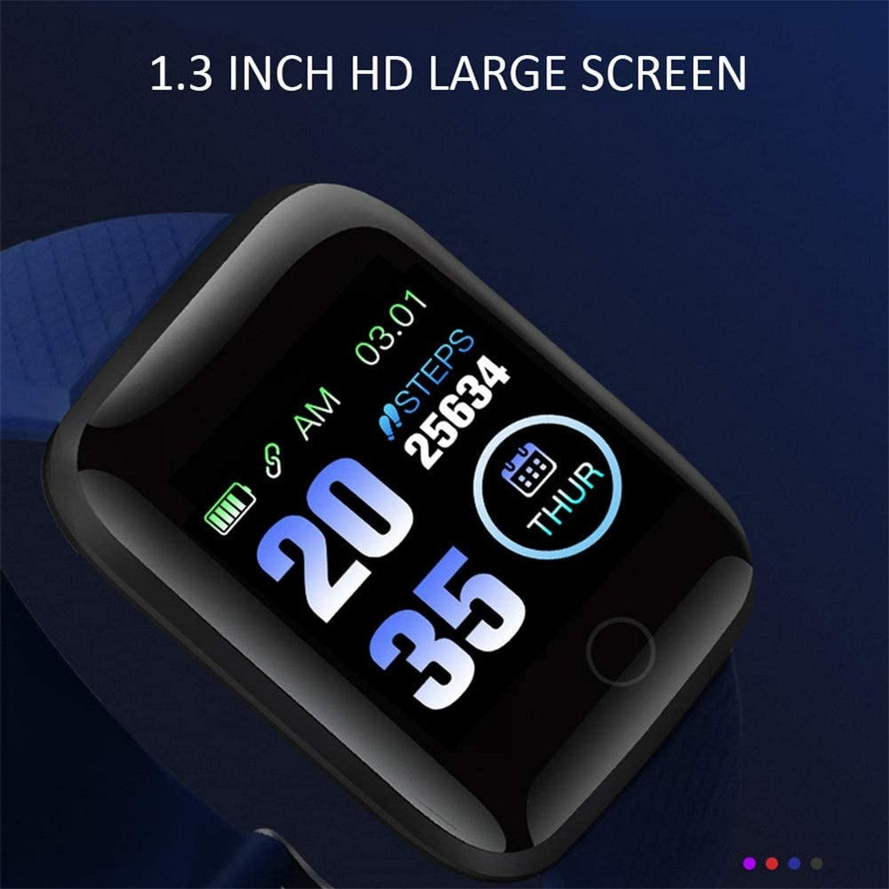 2 X 116plus Waterproof Smart Watch Sports Fitness Trackaer with Heart Rate Monitor for Men and Women