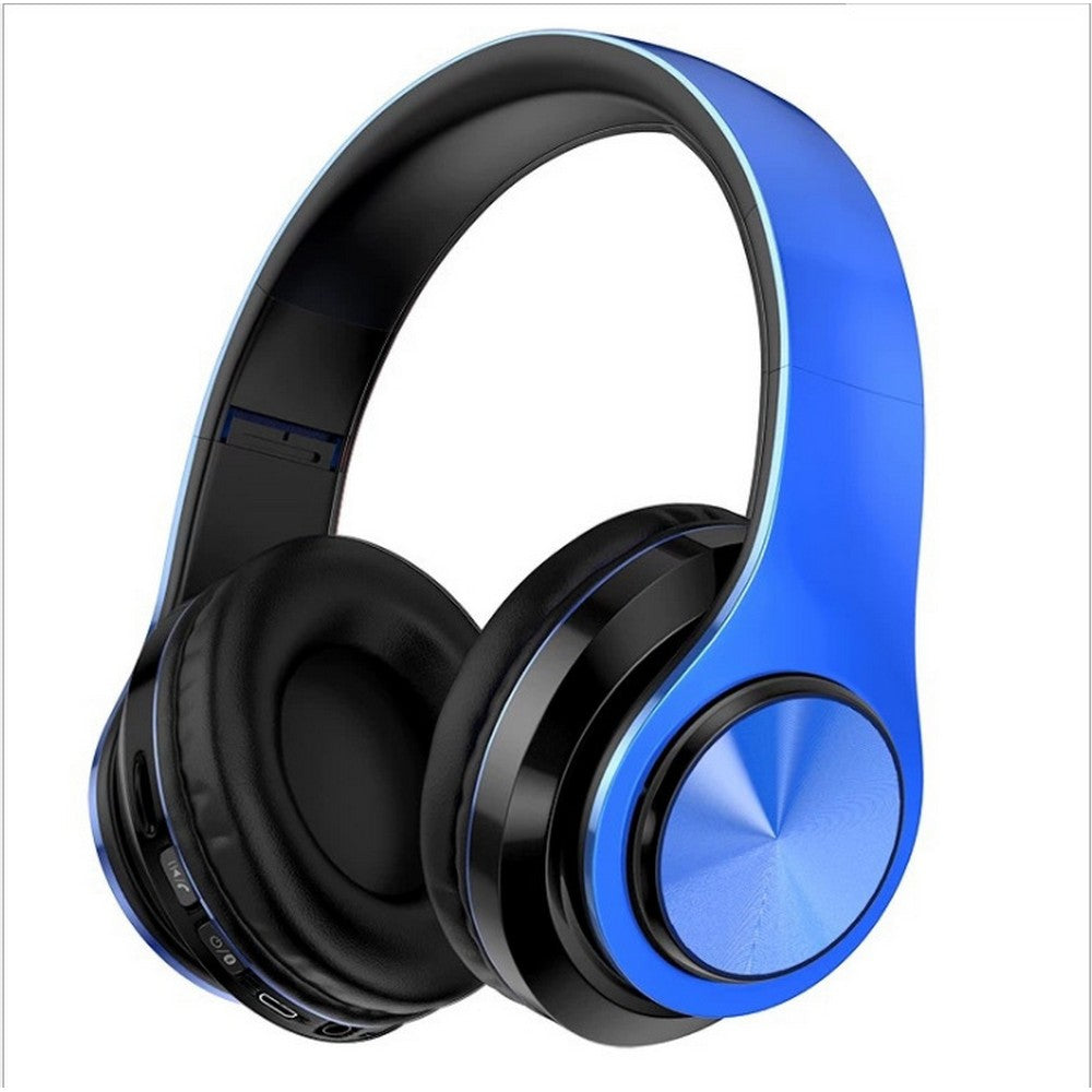 B39 LED Light Up Foldable Headset Bluetooth 5.0 Stereo Headphones Built in Microphone