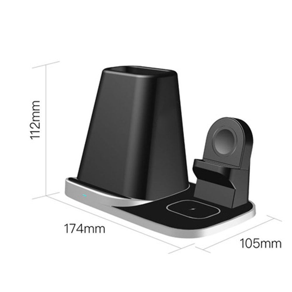 4 In 1 Universal Wireless Charging Station and Storage Box for Apple QI Devices