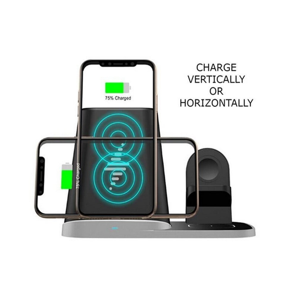 4 In 1 Universal Wireless Charging Station and Storage Box for Apple QI Devices