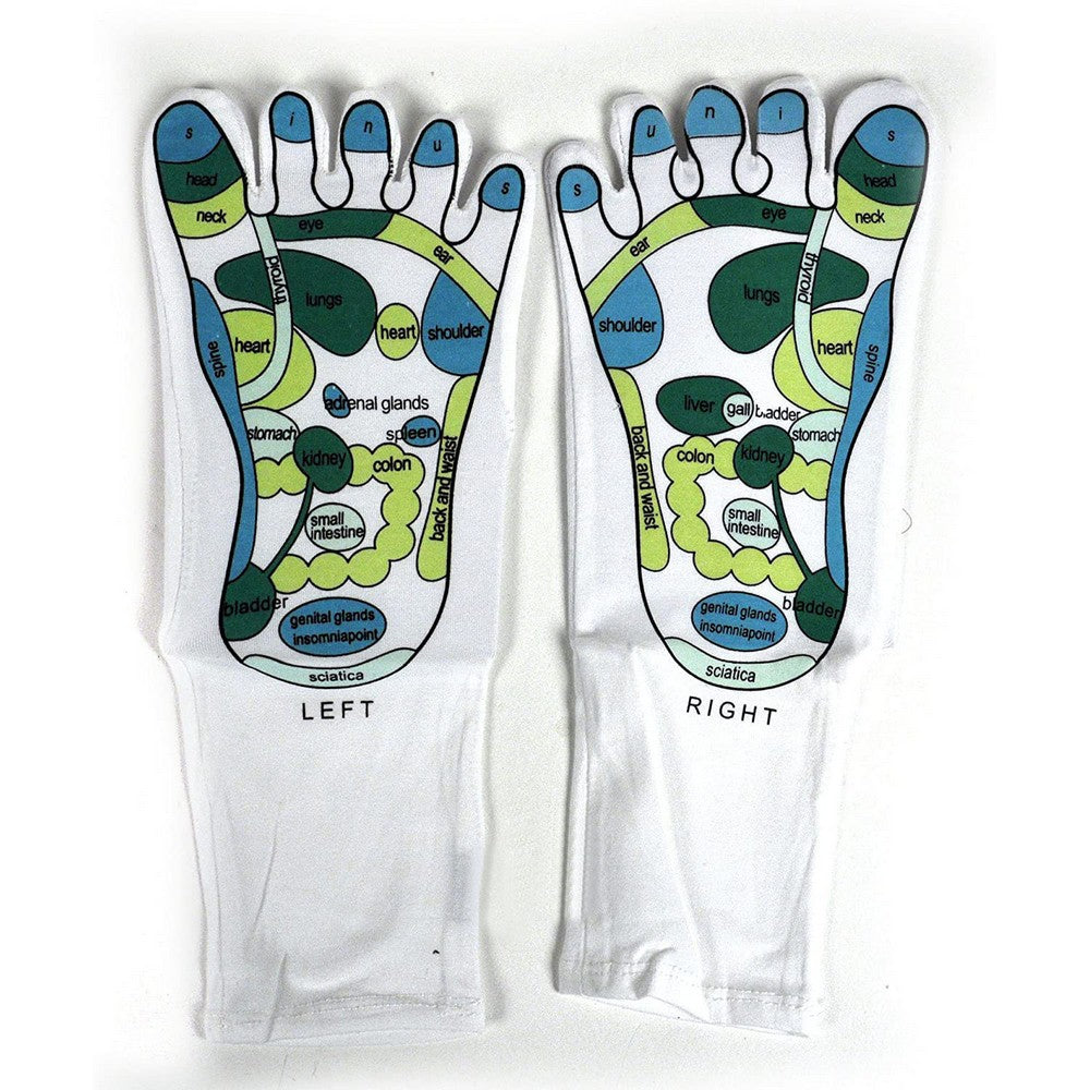 3 Pairs of Printed Gel Socks Reflexology Socks Random Colour