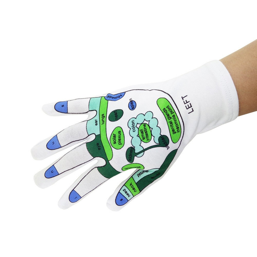 3 Pairs of Printed Gel Gloves Reflexology Gloves Random Colour