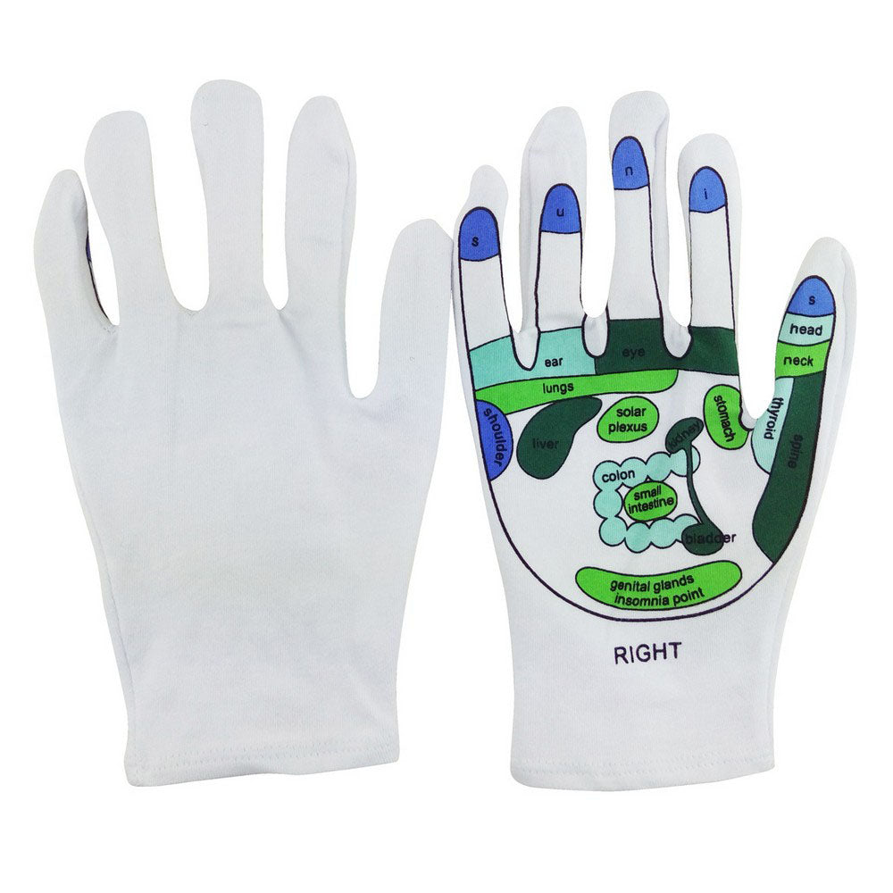 3 Pairs of Printed Gel Gloves Reflexology Gloves Random Colour