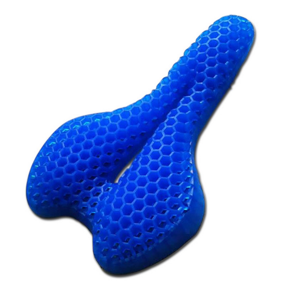 Honeycomb Design Gel Bike Seat Cover Gel Seat Cushion Bicycle Seat Bike Saddle Cushion Gel Sitter with Dust Resistant Cover