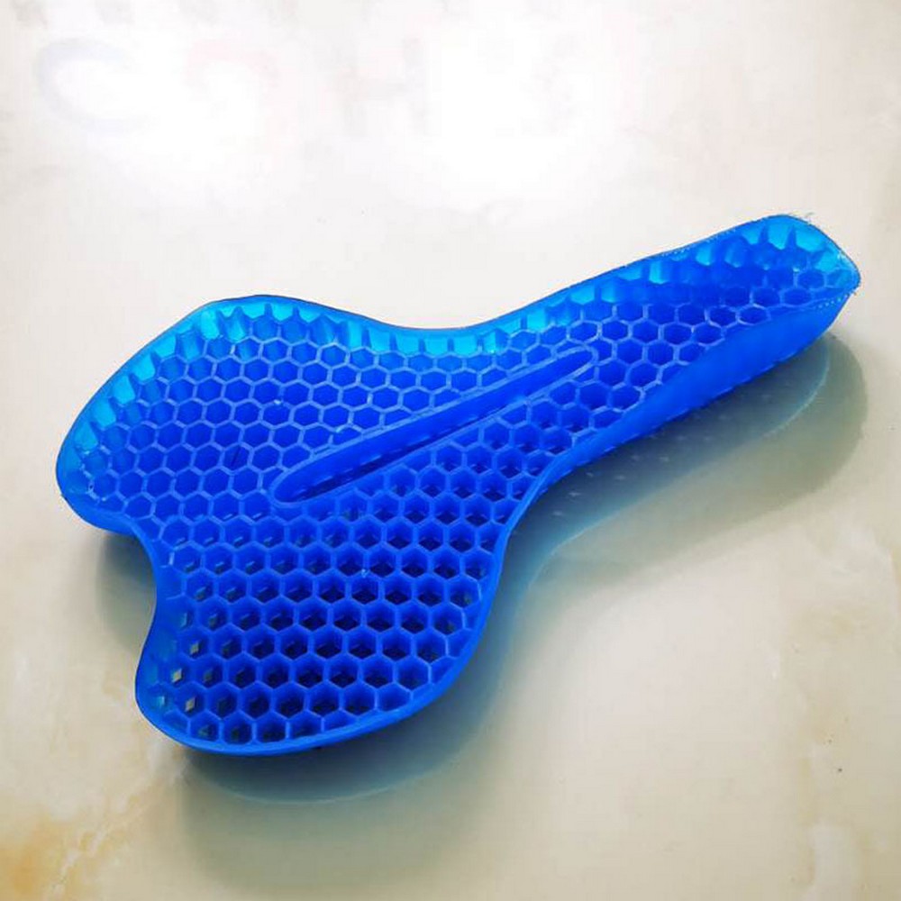 Honeycomb Design Gel Bike Seat Cover Gel Seat Cushion Bicycle Seat Bike Saddle Cushion Gel Sitter with Dust Resistant Cover