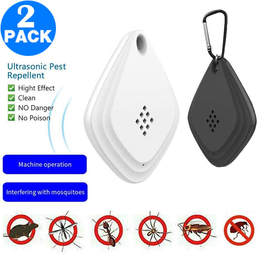 2 Pack Same Color Outdoor Portable USB Pest Repellent Indoor Ultrasonic Insect Pest Repellent