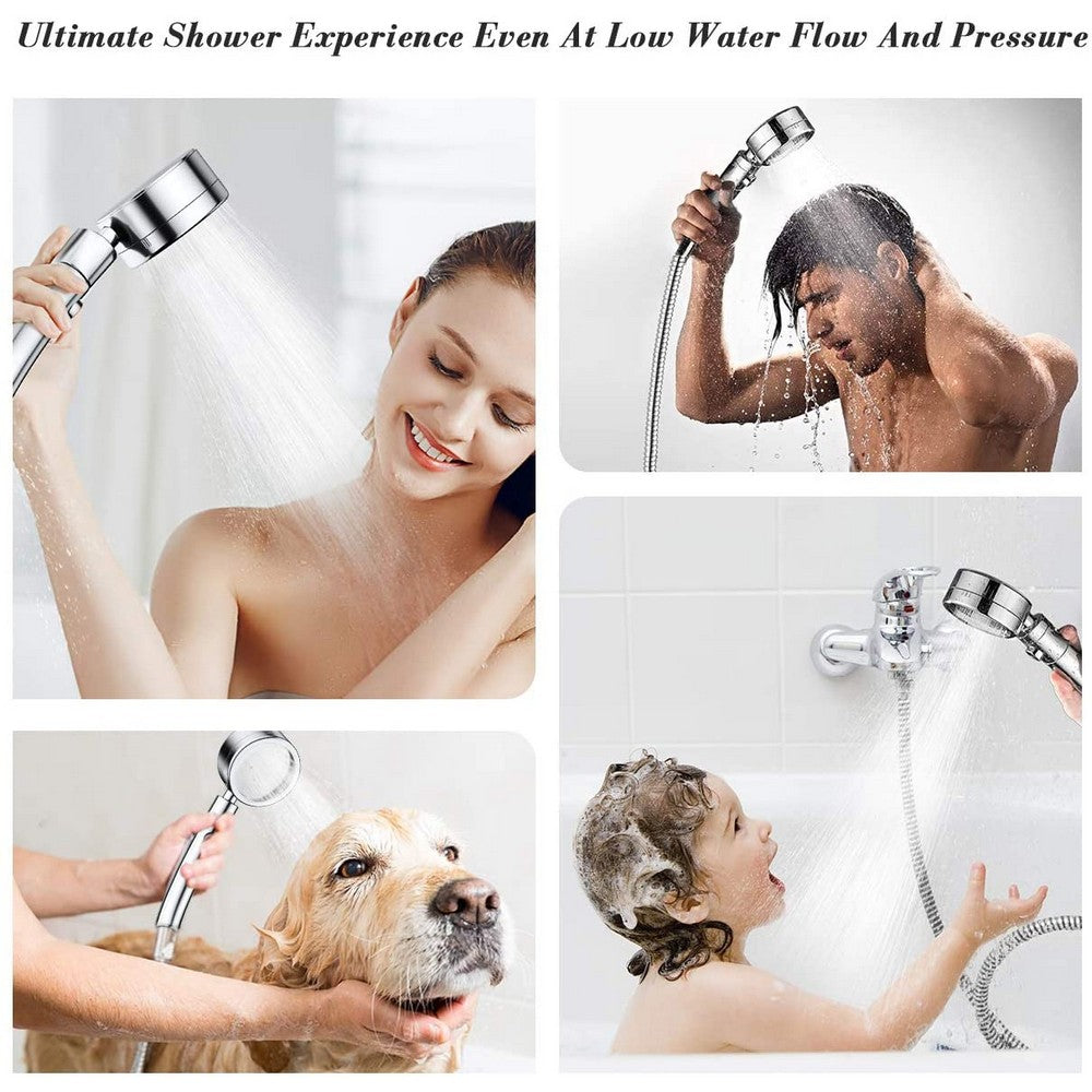 Multifunction 3 Spray Settings Hight Pressure Handheld Shower Head Sprays with On Off Switch