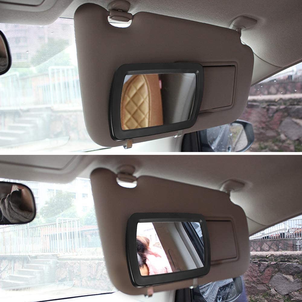 Car Sun Visor Mirror Touchscreen Makeup Mirror with 6 LED Lights