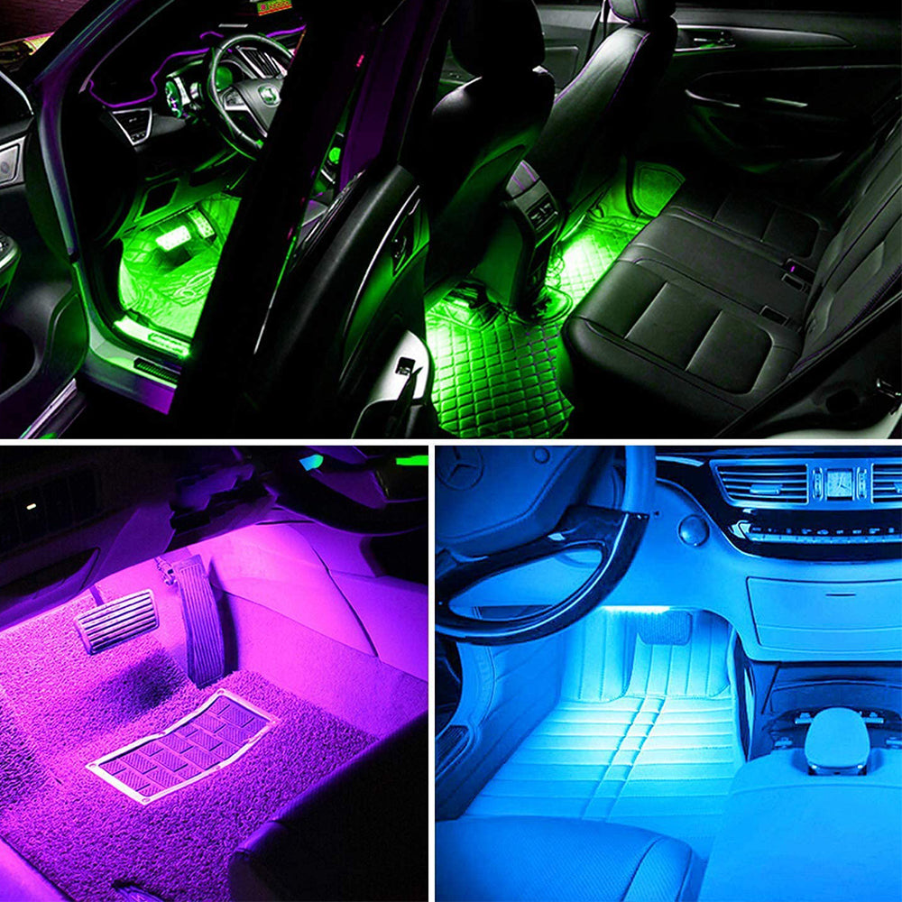 APP Control Interior Car LED Light Remote Music Sync Colour Change RGB Light