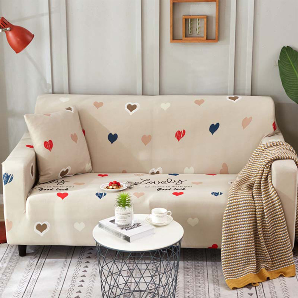 1 Seat Printed Sofa Cover Stretch Couch Cover Style 1