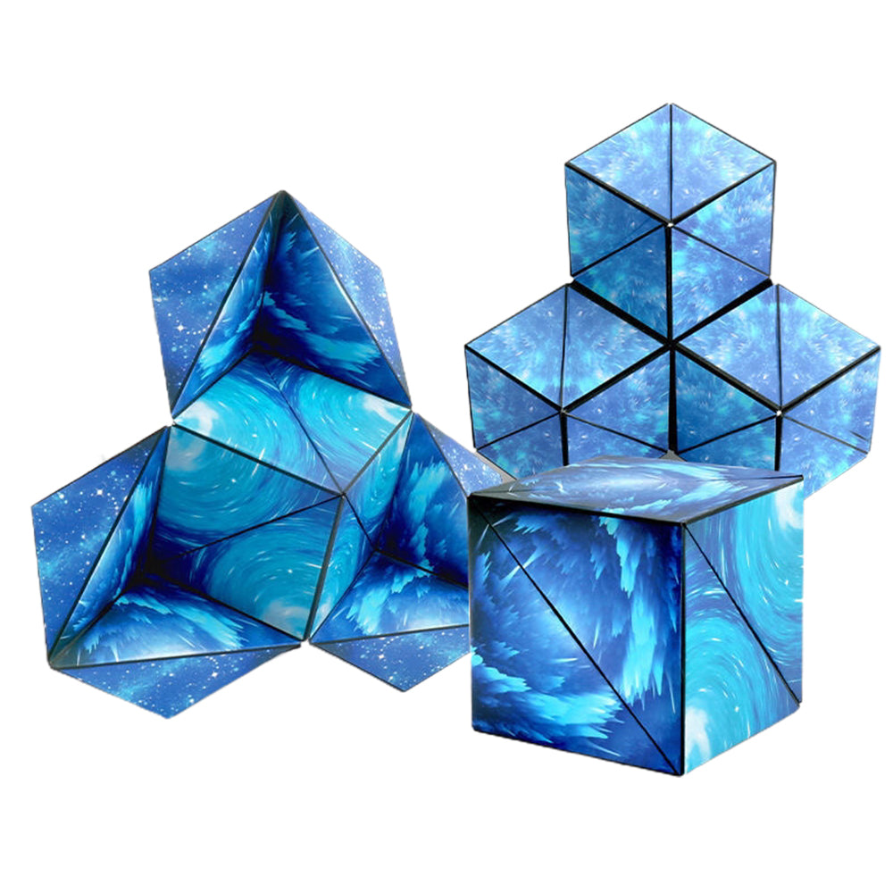 3D Magic Cube Puzzle Shape Shifting Box Starry Sky