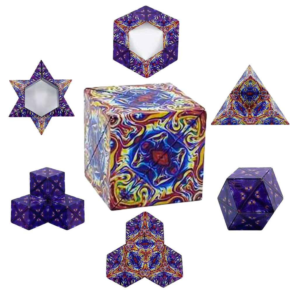 2Pcs 3D Magic Cube Puzzle Shape Shifting Box