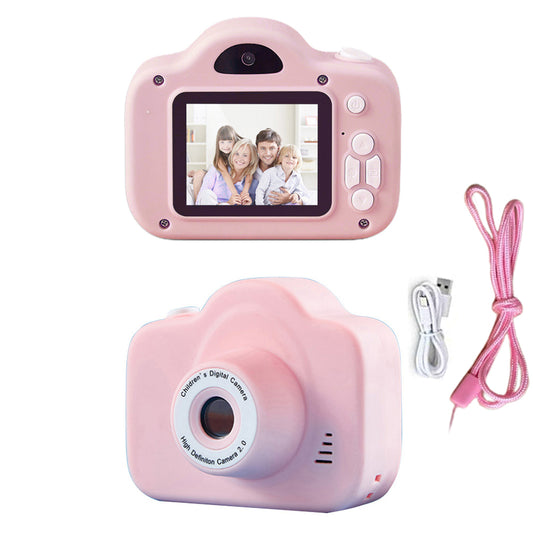 Kids Dual Camera HD Action Camera with Video Recorder Pink