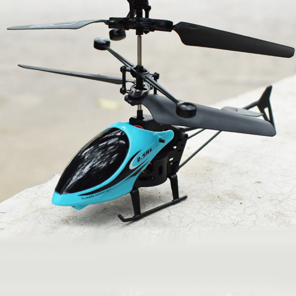 Kids Flying Toy Led Light Helicopter Plane Toy Remote Control Aircraft Remote Control Helicopter Blue