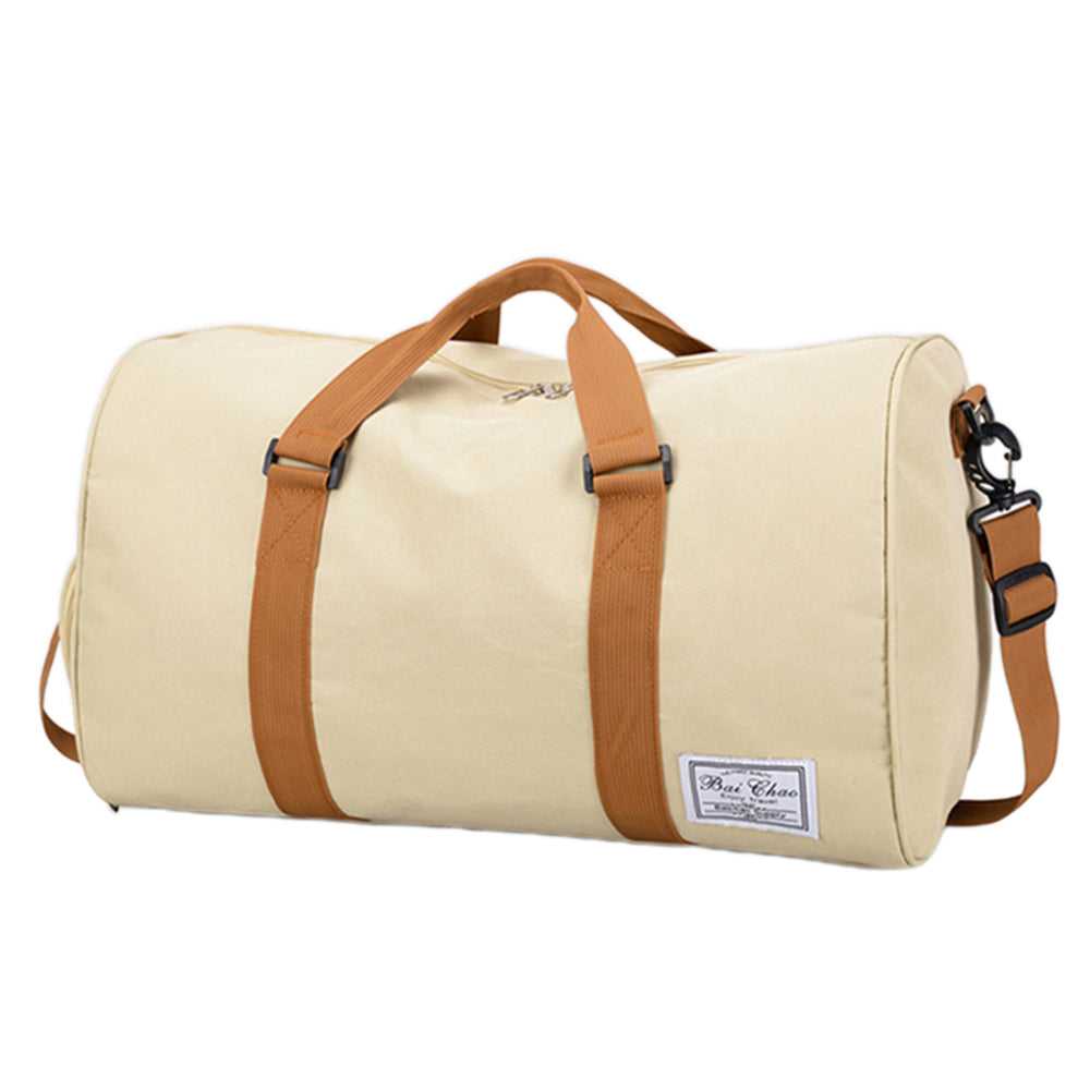 Portable Travel Duffel Bag Shoulder Bag Khaki