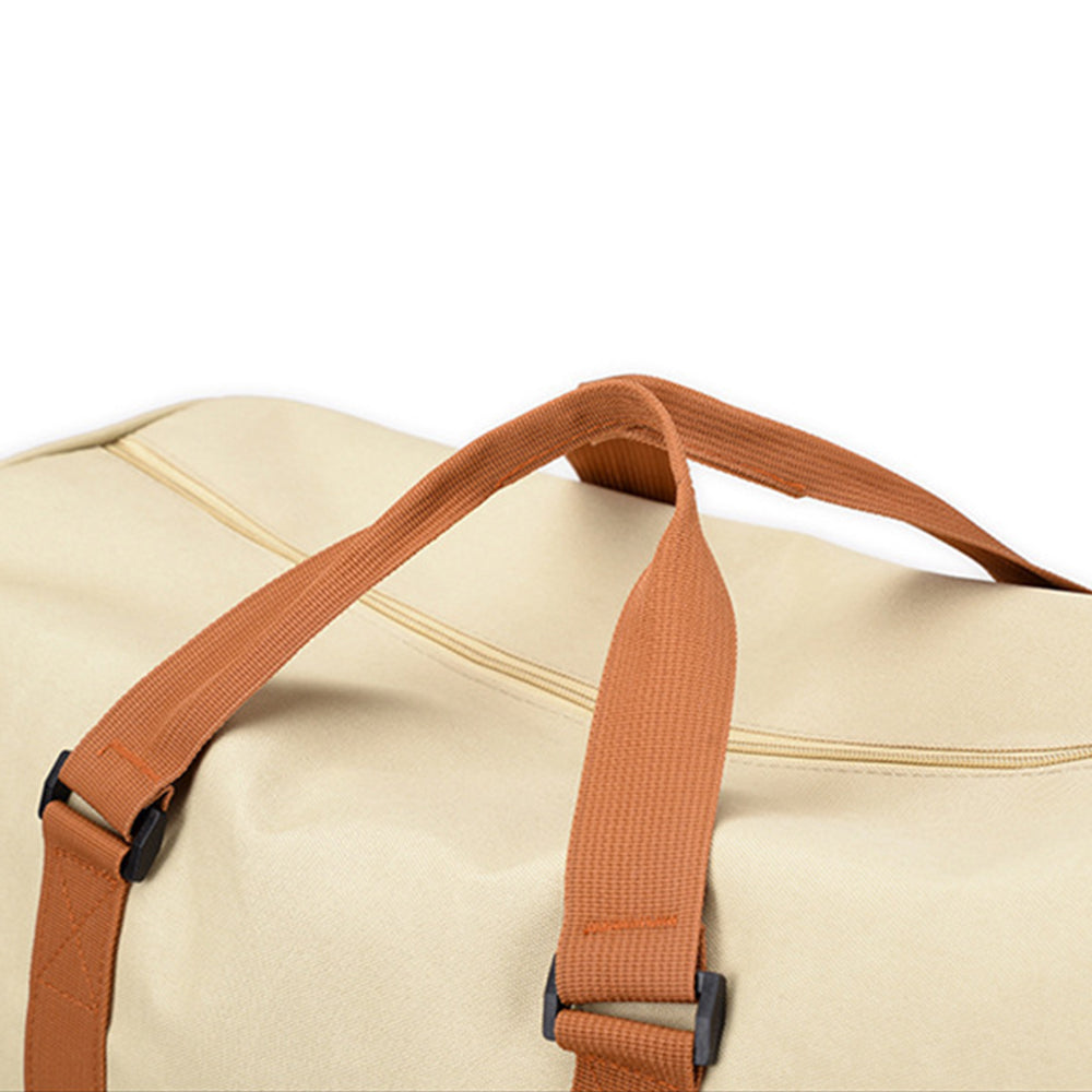 Portable Travel Duffel Bag Shoulder Bag Khaki