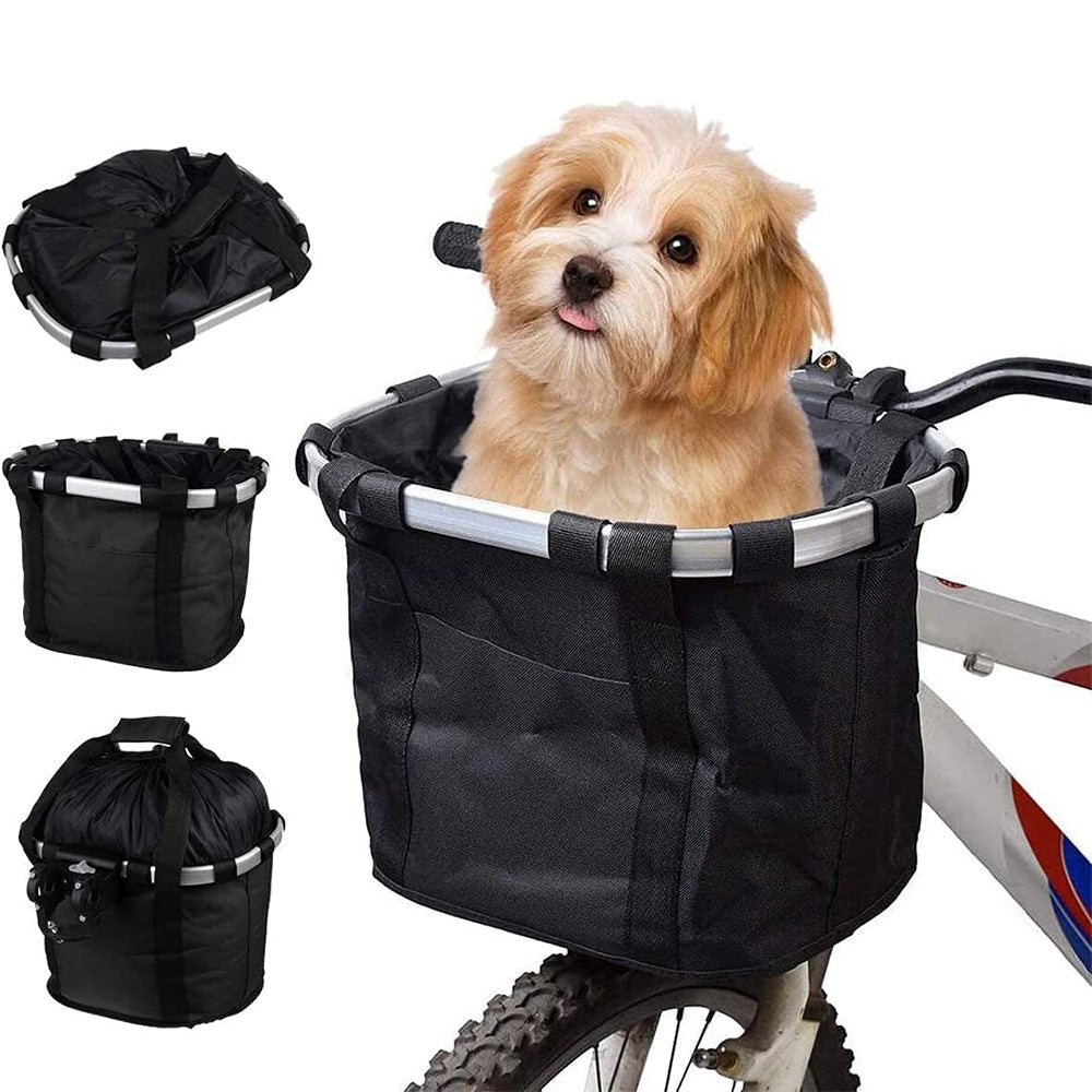 Detachable Bike Bicycle Front Basket Pet Carry Basket