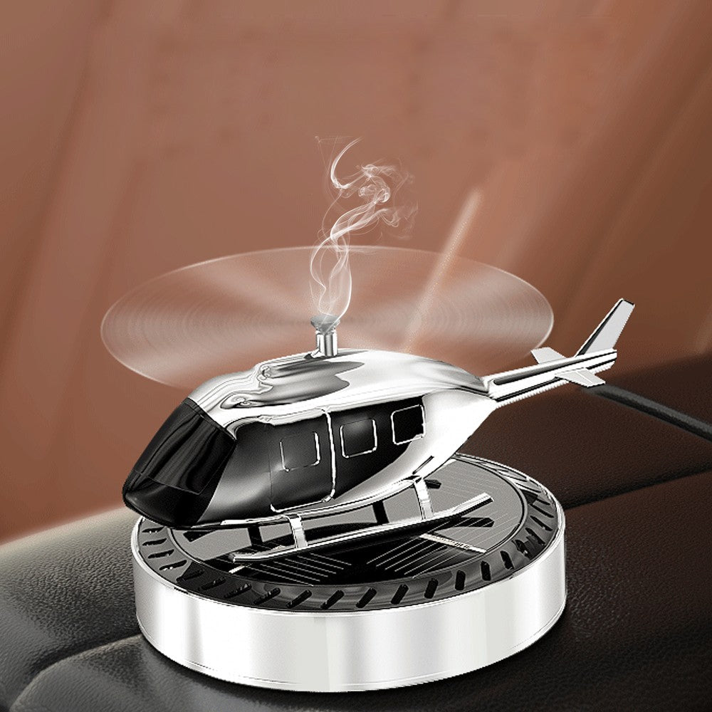 Solar Car Air Freshener Car Helicopter Fragrance Diffuser Car Interior Decor