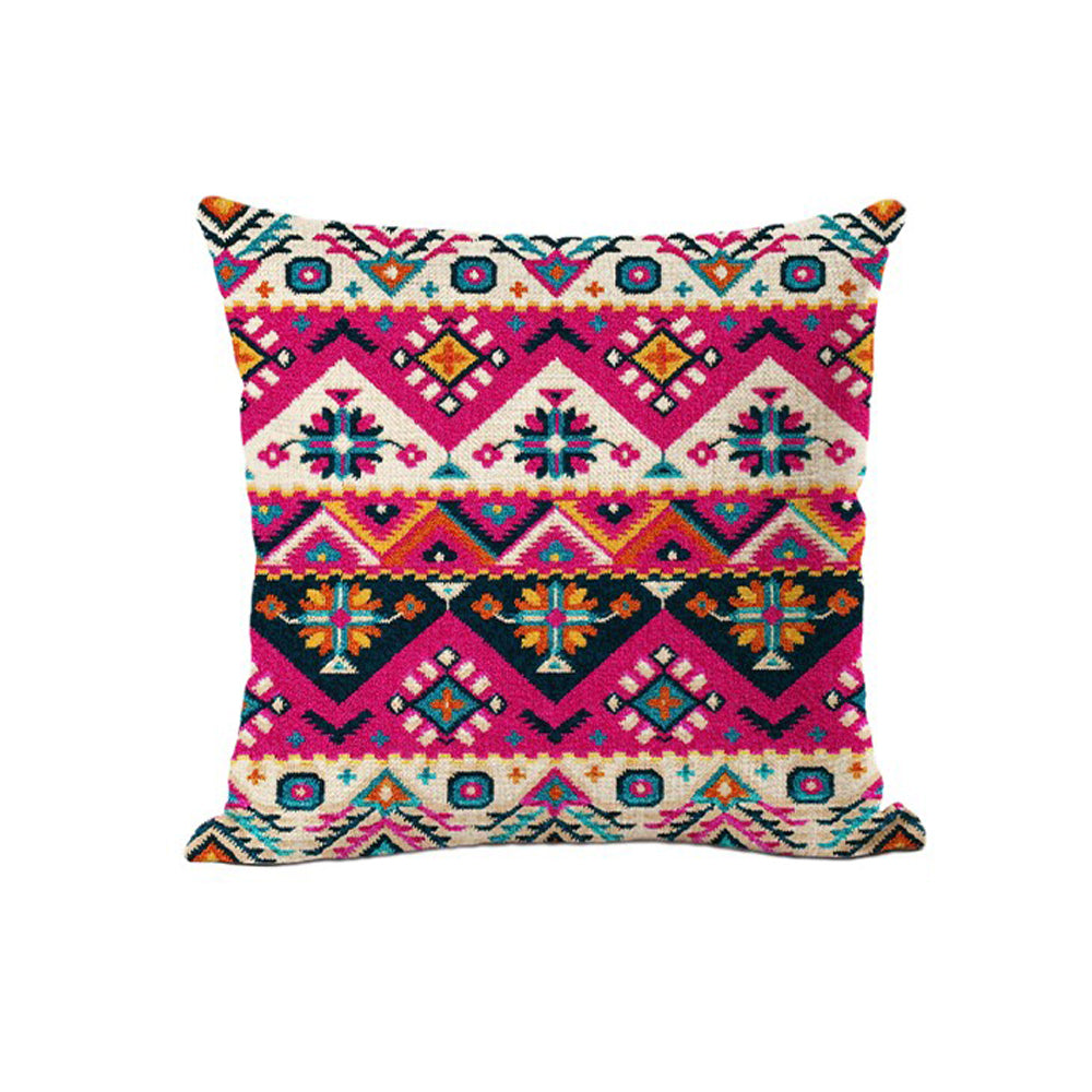 4 X Boho Printed Cushion Covers Bohemia Printed Cushion Covers