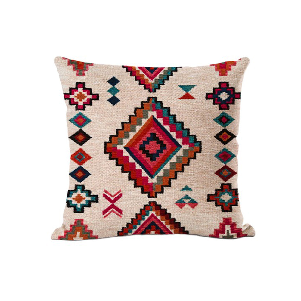 4 X Boho Printed Cushion Covers Bohemia Printed Cushion Covers