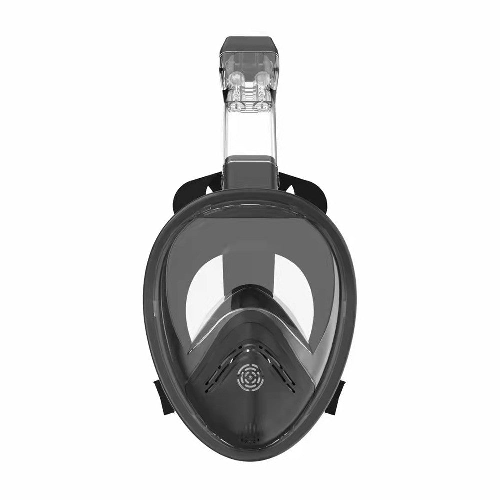 Adults Full Face Snorkeling Mask Set Anti Fog Anti Leak Diving Goggles Black S