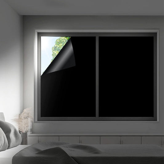 40x200cm Total Blackout Privacy Window Film Matte Blackout Static Cling Window Glass Film