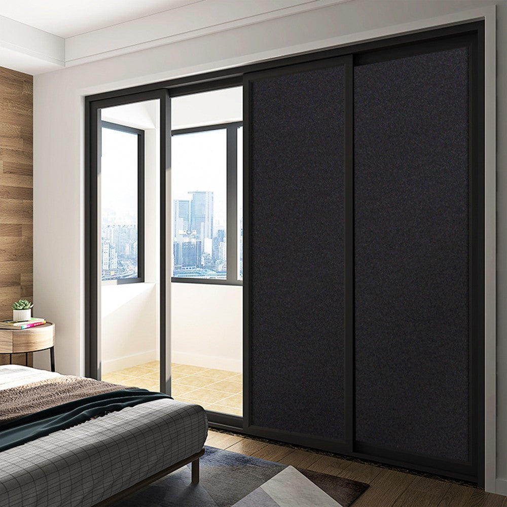 40x200cm Total Blackout Privacy Window Film Matte Blackout Static Cling Window Glass Film