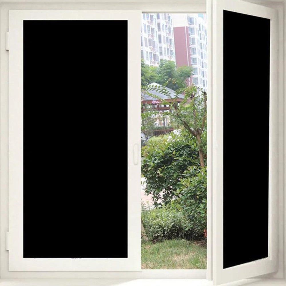 40x200cm Total Blackout Privacy Window Film Matte Blackout Static Cling Window Glass Film