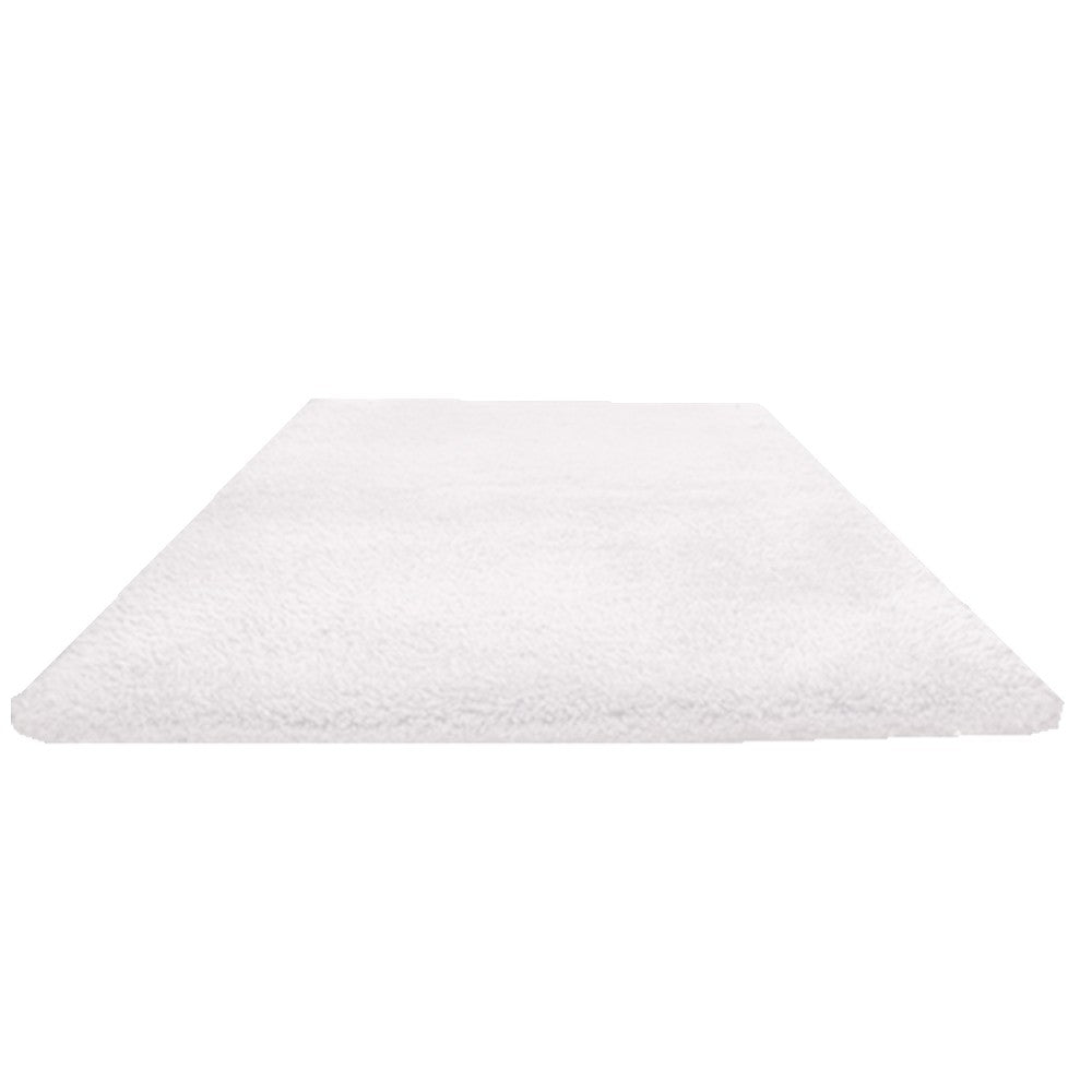 120x160cm Soft Shaggy Rug Fluffy Plush Area Rug Bedroom Carpet Home Decor White