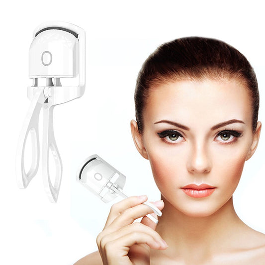 1 X Electric Heated Curling Eyelash Tool USB Rechargeable Heating Eyelash Curler