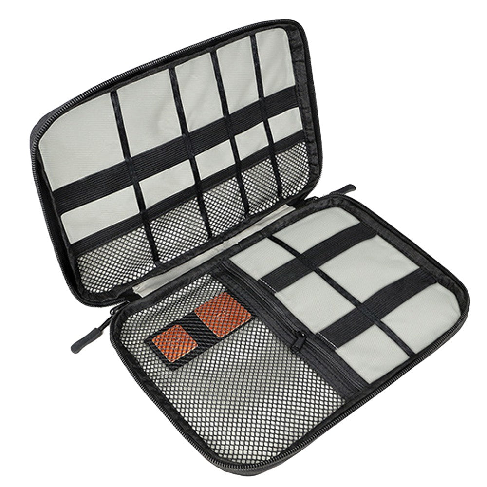 2 X 25x18cm Travel Cable Organizer Data Cable Bag Electronics Accessories Storage Bag