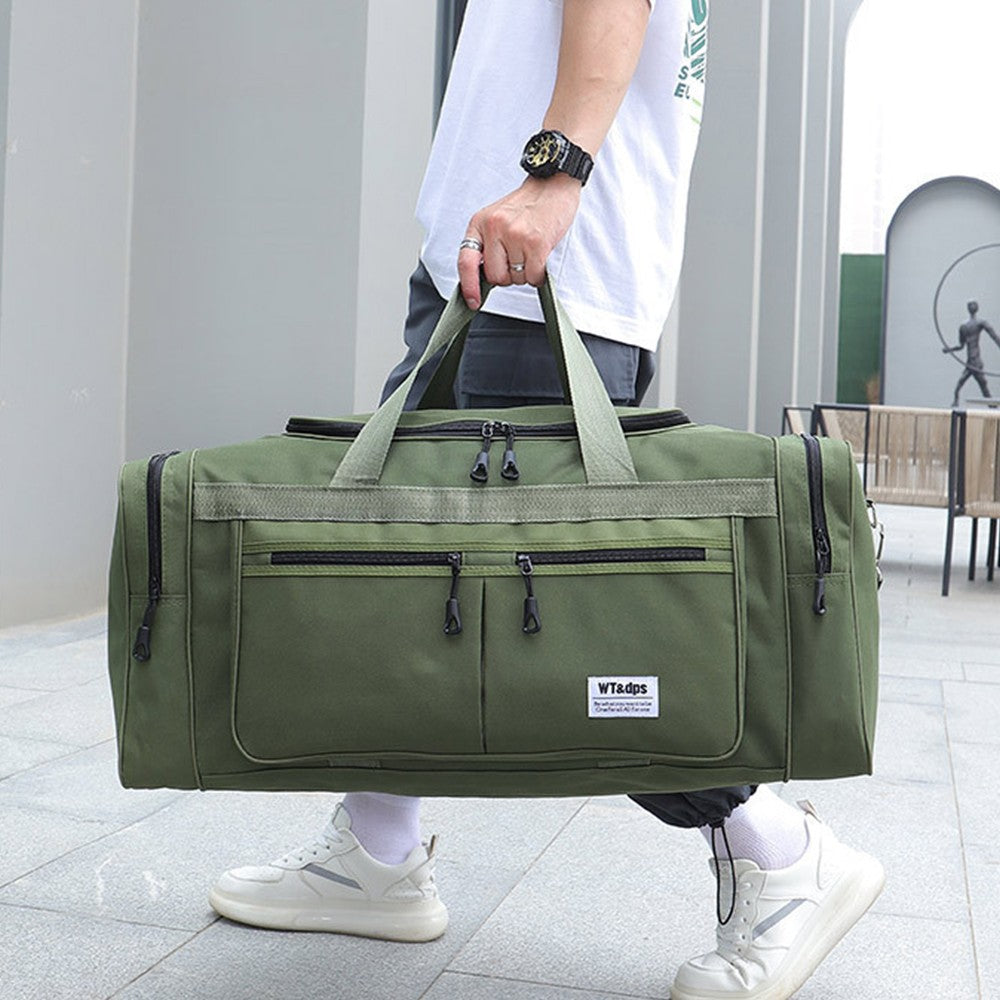 Large Capacity Mens Travel Duffle Bag Luggage Bag Water Resistant Gym Bag Sports Bag Handbags Green