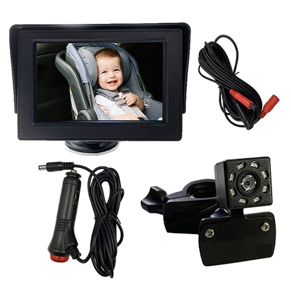 720P HD Child Safety Camera Car Seat Rear Mirror Camera Baby Monitor Monitoring Device with IR Night Vision