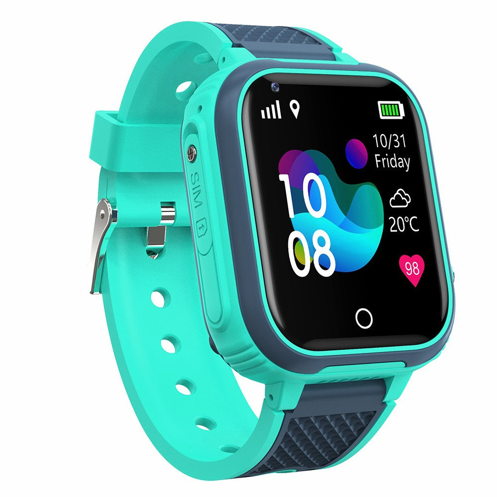 4G Kids Watch Smart Watch Water Resistant Wifi GPS Locator Watch Green