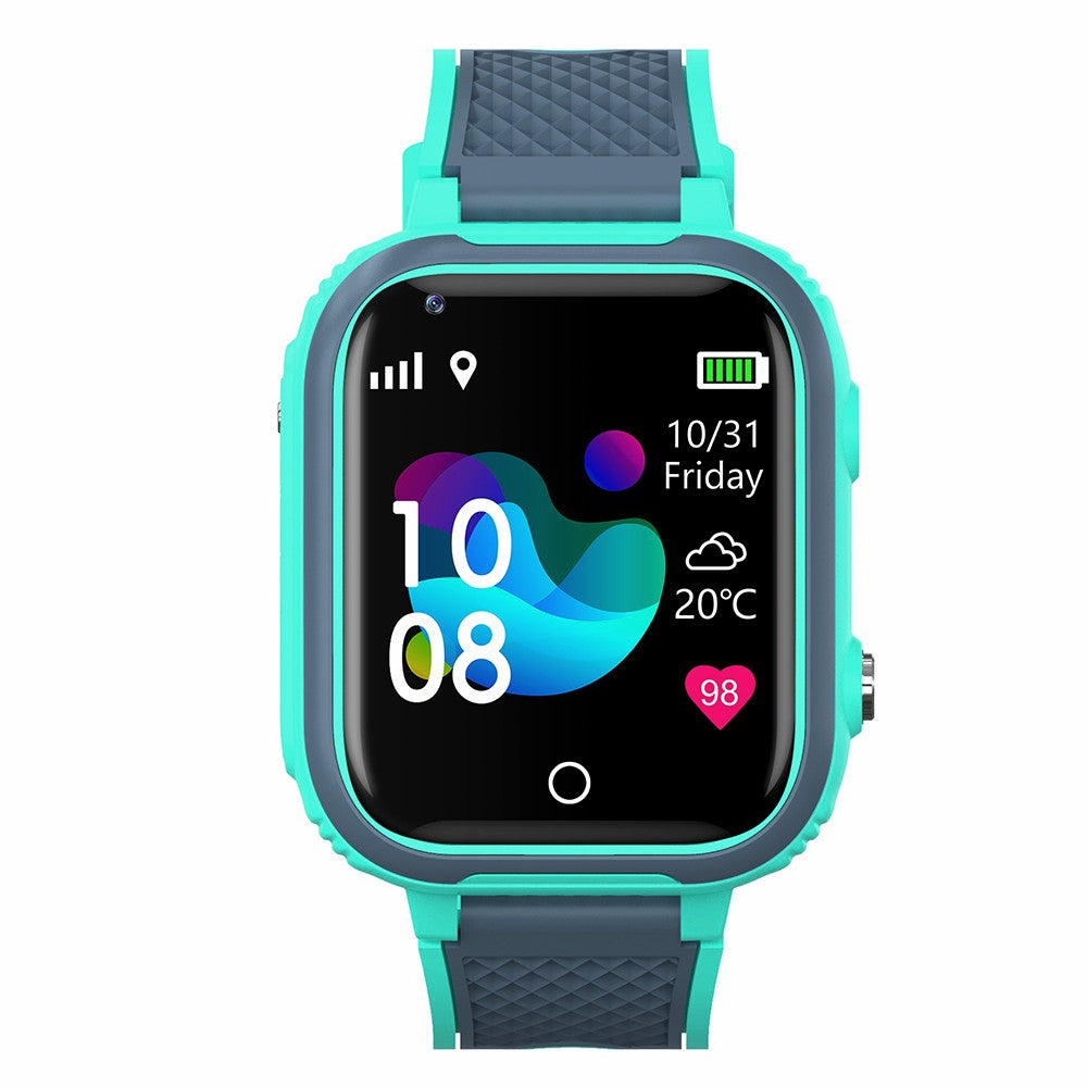 4G Kids Watch Smart Watch Water Resistant Wifi GPS Locator Watch Green