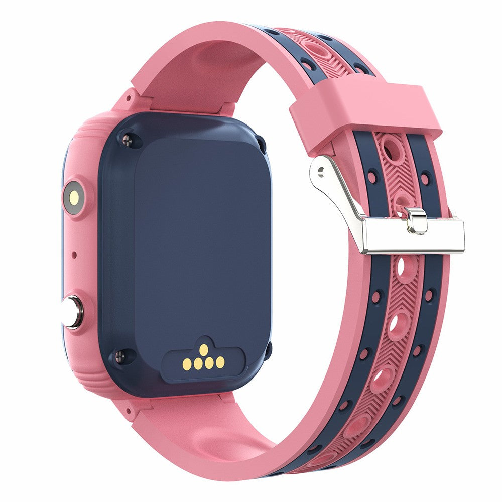 Pink 4G Kids Smart Watch Water Resistant Wifi GPS Locator Watch for Android iOS Phone