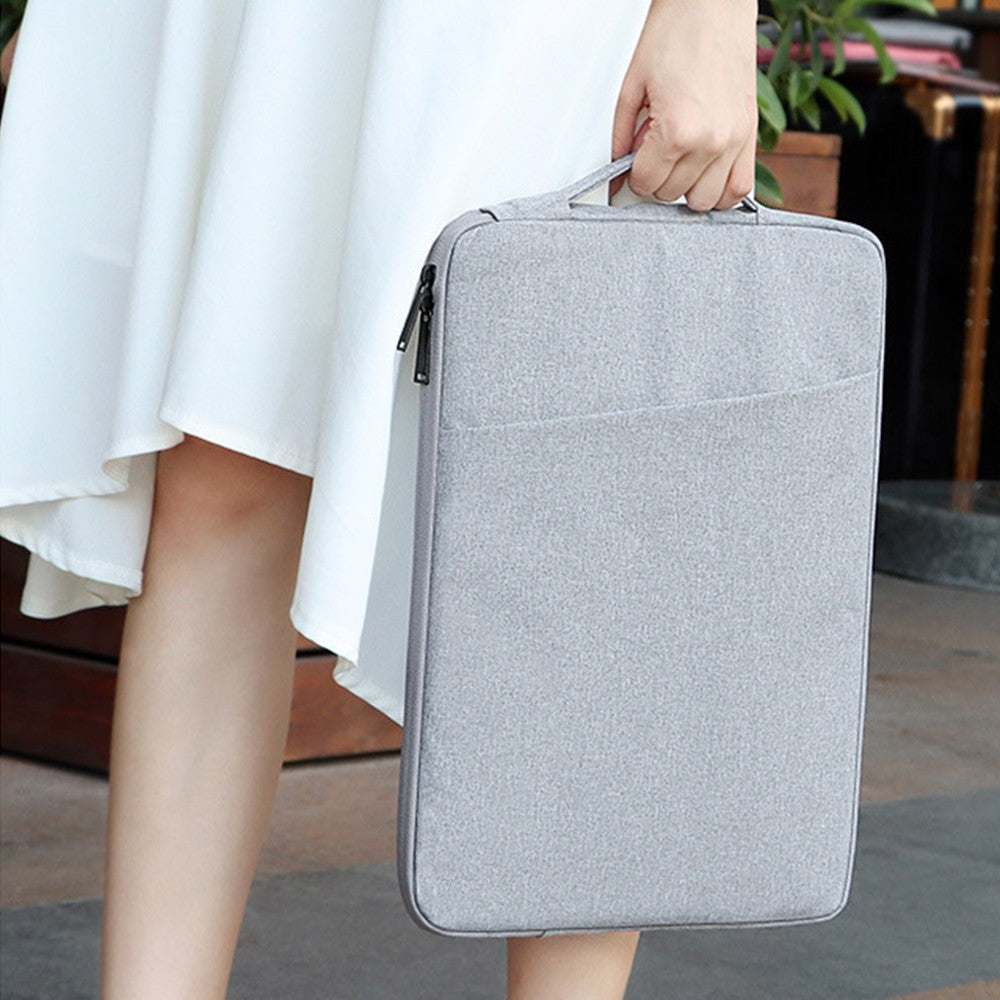 For 15.6 inches Laptop Case Bag Notebook MacBook Bag Briefcase Tablet Accessories Light Grey