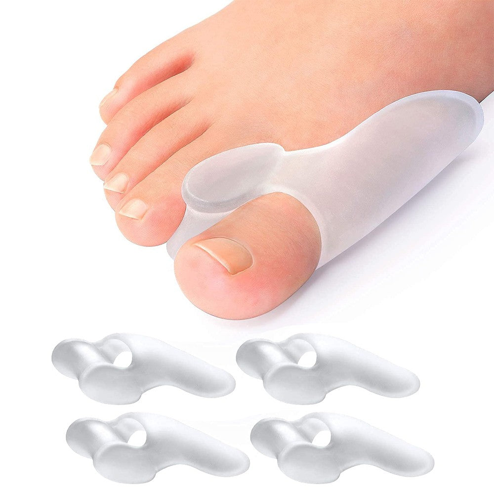 2 Pairs of Silicone Bunion Toe Correctors Pad Toe Separators Bunion Cushion Protector for Overlapping Toes