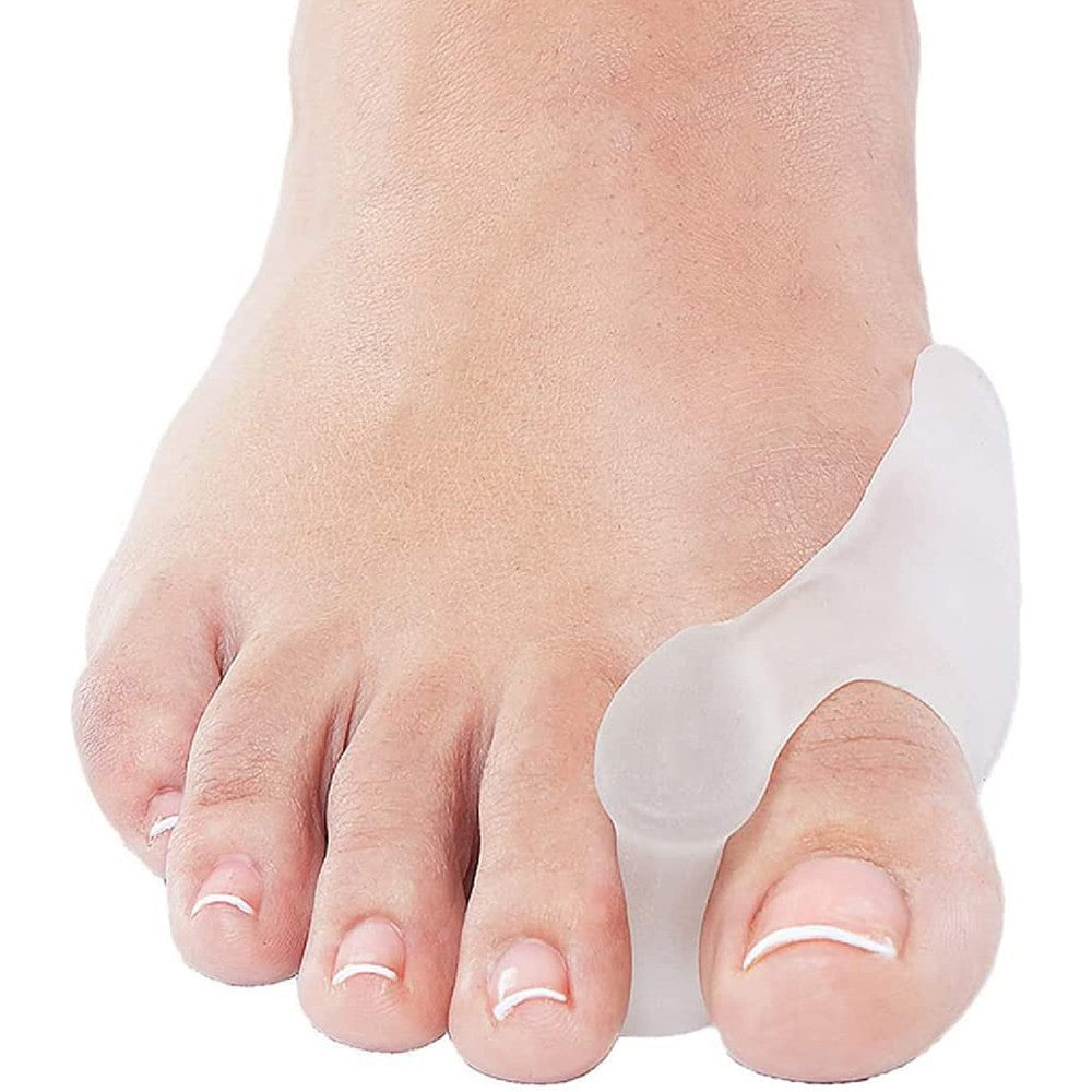 2 Pairs of Silicone Bunion Toe Correctors Pad Toe Separators Bunion Cushion Protector for Overlapping Toes